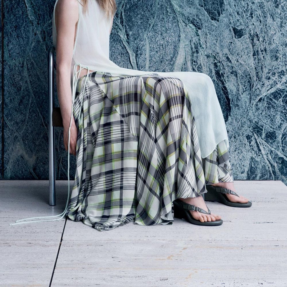 ZARA PRINTED MIDI SKIRT ZW COLLECTION RRP $160 - Picture 14 of 14